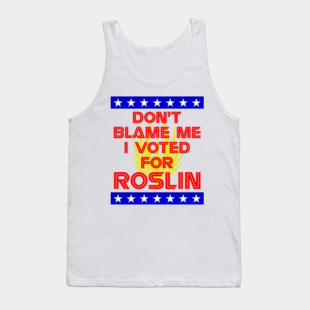 I Voted for Roslin Tank Top by GrumpyVulcan